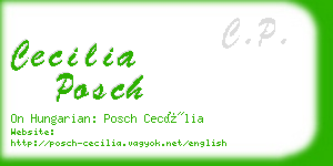 cecilia posch business card